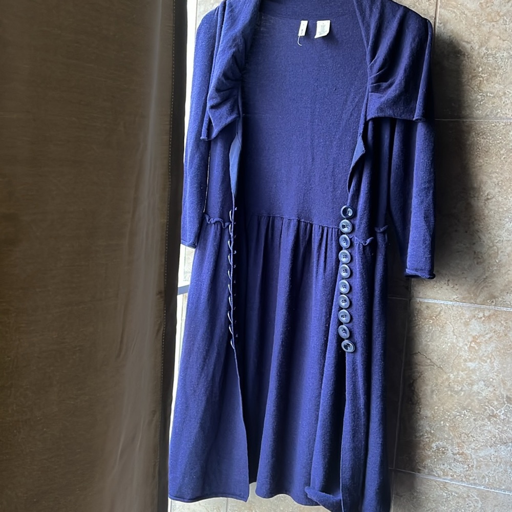 Anthropologie Moth Double Button Sweater Coat — HTF Color - Picture 2 of 16